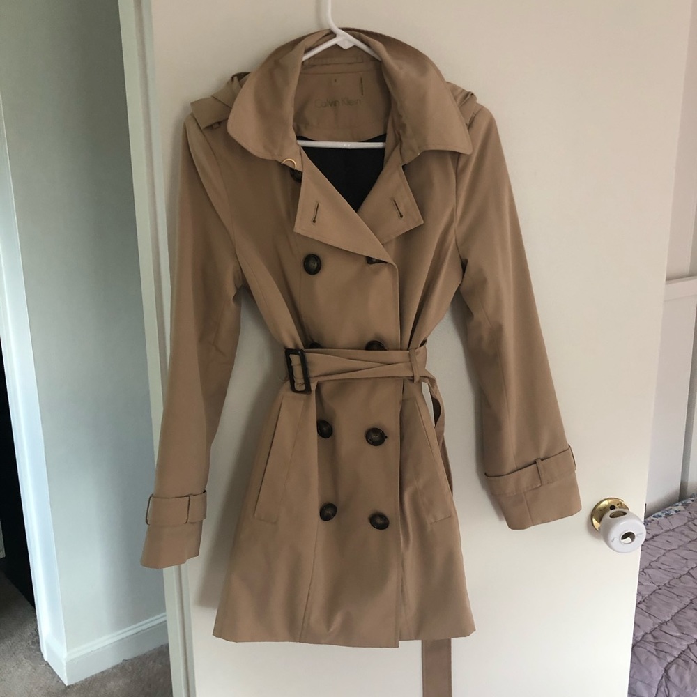 Calvin Klein raincoat- size small